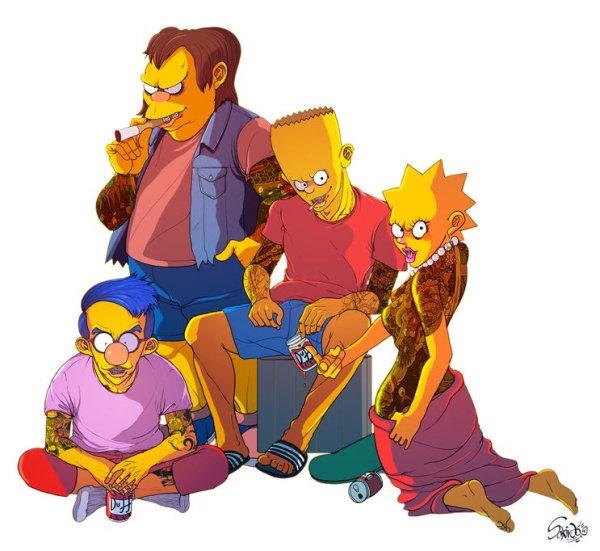Барт симпсон аниме