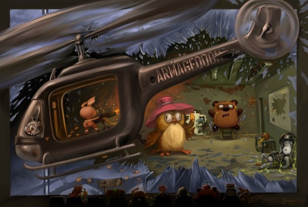 Винни пух и Пятачок постапокалипсис