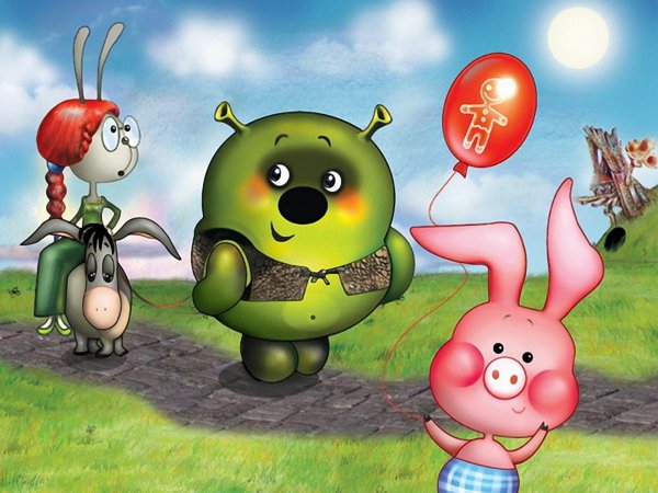 Карикатуры на советские мультфильмы