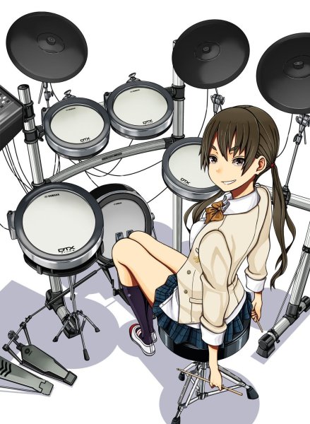 Барабаны аниме