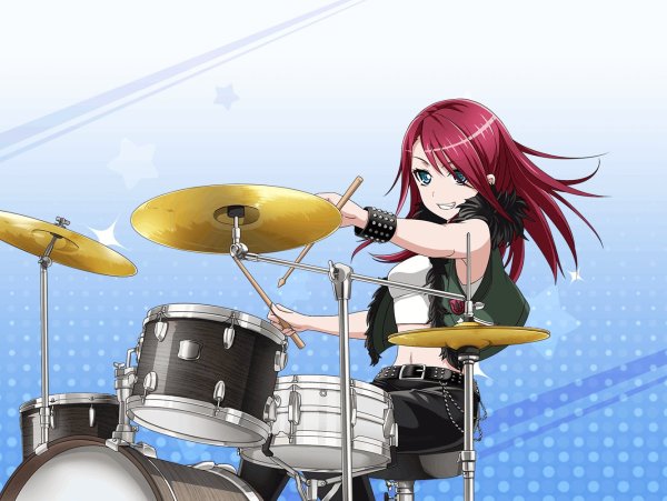 Аниме барабанщица