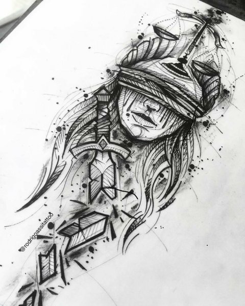 Татуировки эскизы необычные