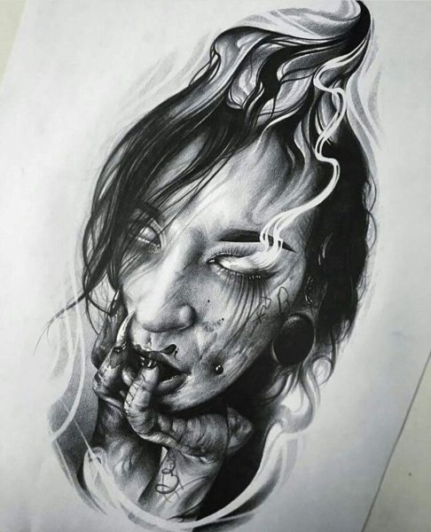 Блэк энд грей эскизы