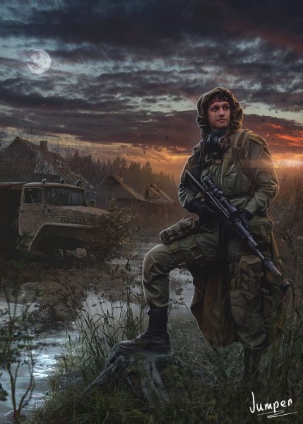 Сталкер Дегтярев арт