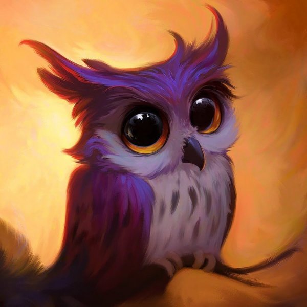 Сова (фиолетовая)