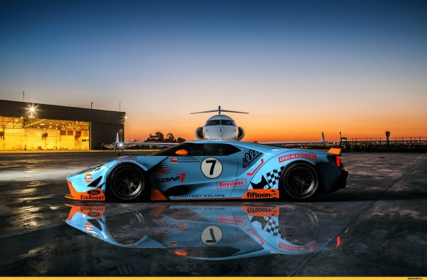 Ford gt40 Gulf Art
