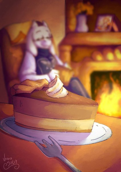 Андертейл Ториэль с пирогом