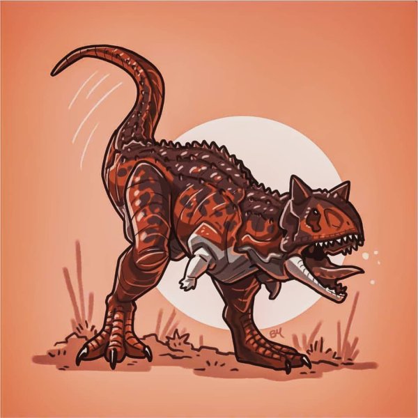 Карнотавр арт мир Юрского периода