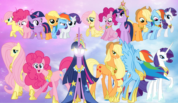 My little Pony Mane 6 принцессы