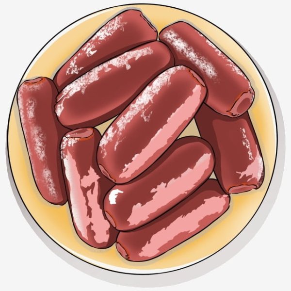 Сосиска иллюстрация