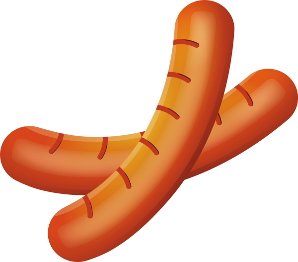 Сосиска мультяшный