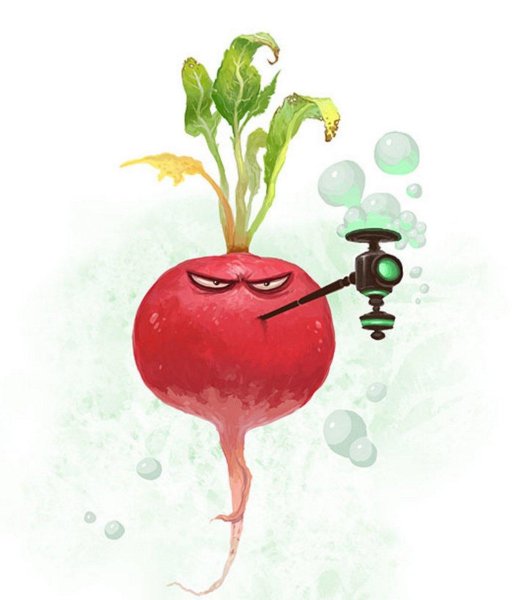 Смешная редиска
