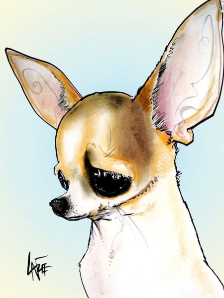 Собака в мультяшном стиле