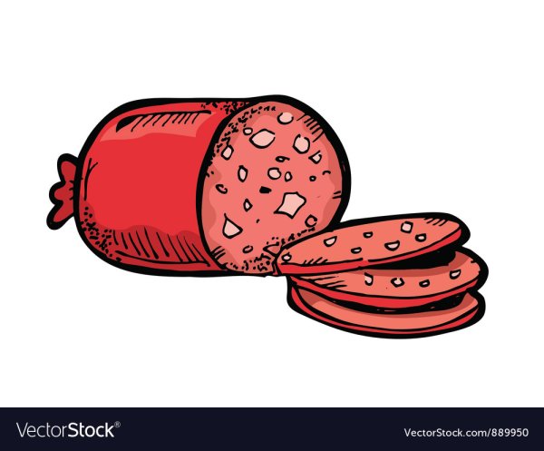 Колбаса иллюстрация для детей