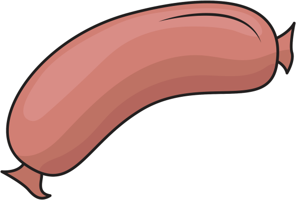 Сосиска нарисованная