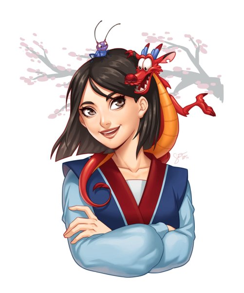 Принцессы Дисней аниме Мулан