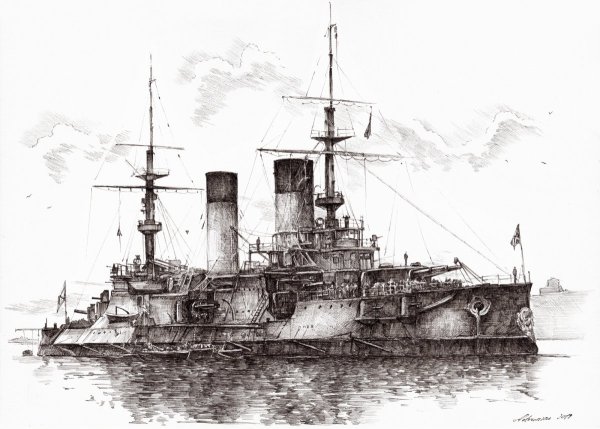 Эскадренный броненосец Император Александр 3