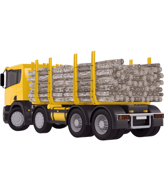 Лесовоз без фона