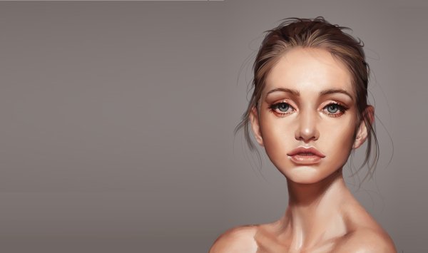 Портрет девушки анфас