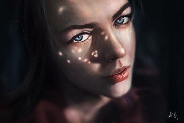 Красивая девушка арт