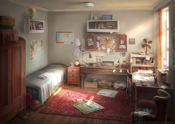 Интерьер в стиле аниме