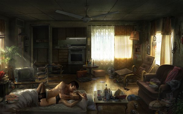 Комната в постапокалиптическом стиле