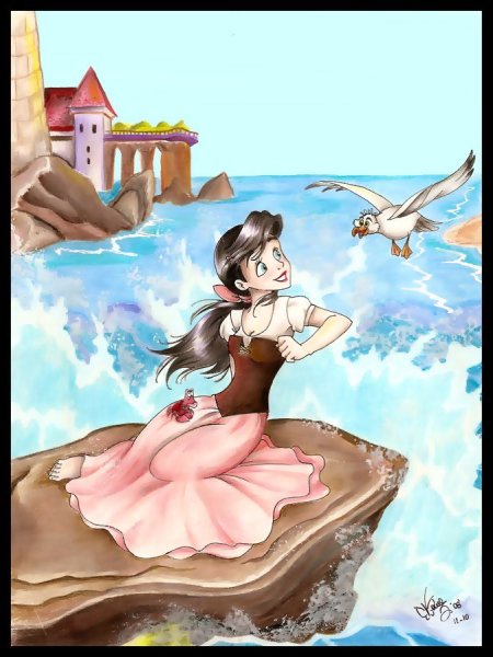 Мелоди дочь Ариэль арт