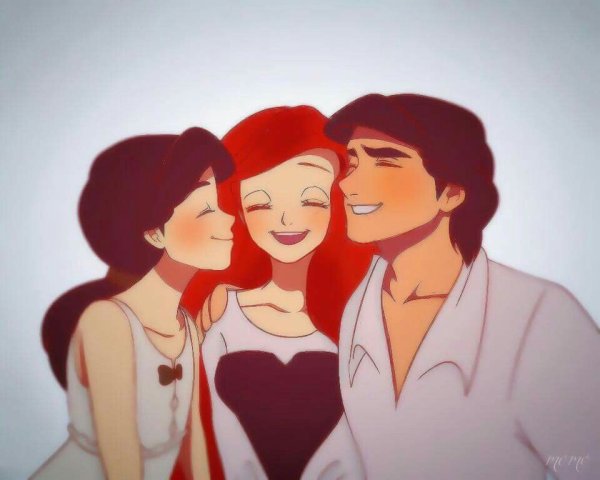 Ариэль Эрик и Мэлоди Дисней