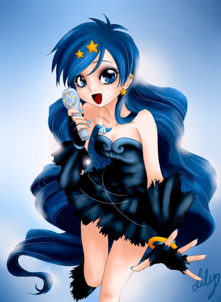 Мелоди Русалка и Куроми из аниме