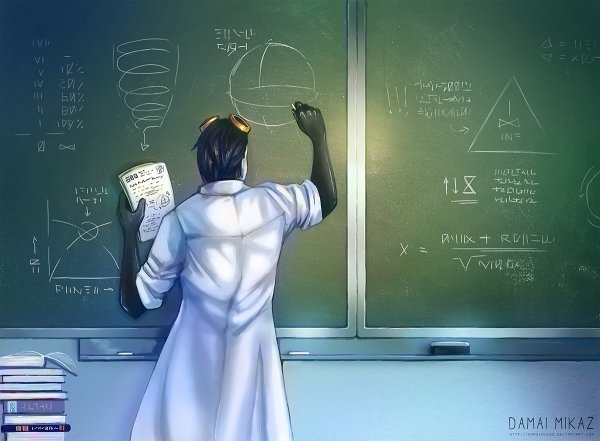 Аниме ученый Химик