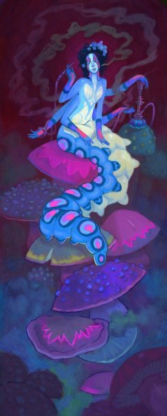 Гусеница Алиса в стране чудес аниме