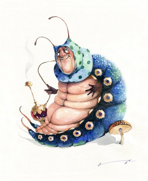 Гусинца Алисы в стране чудес рисунок