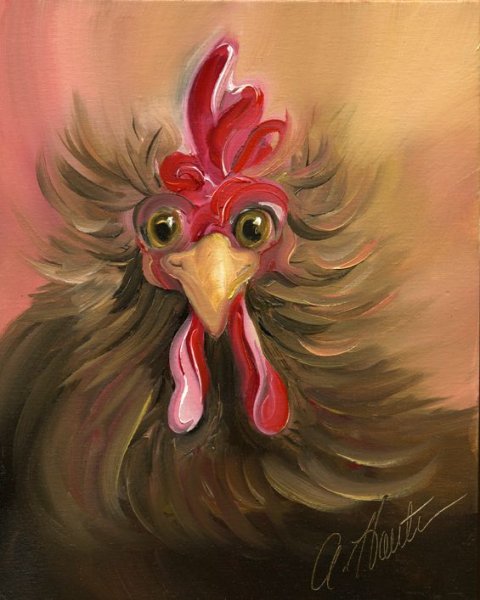 Курица портрет