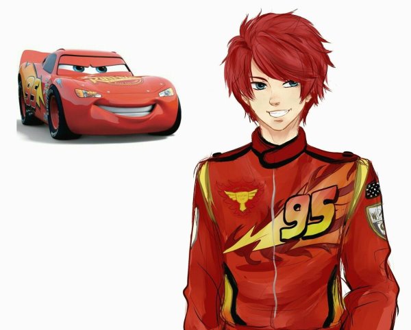 Cars Lightning MCQUEEN humanization