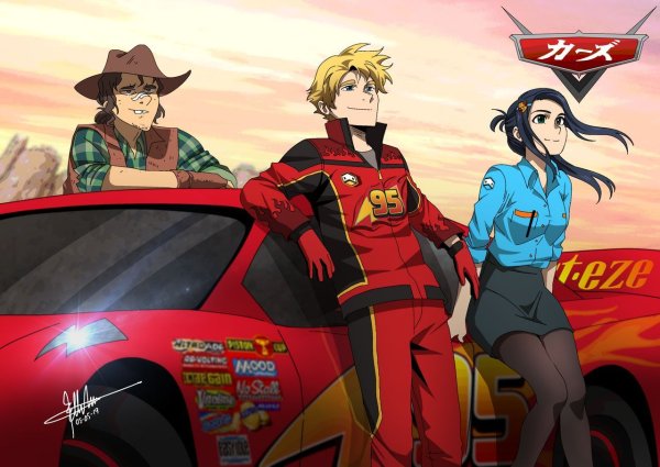 Молния Маккуин аниме