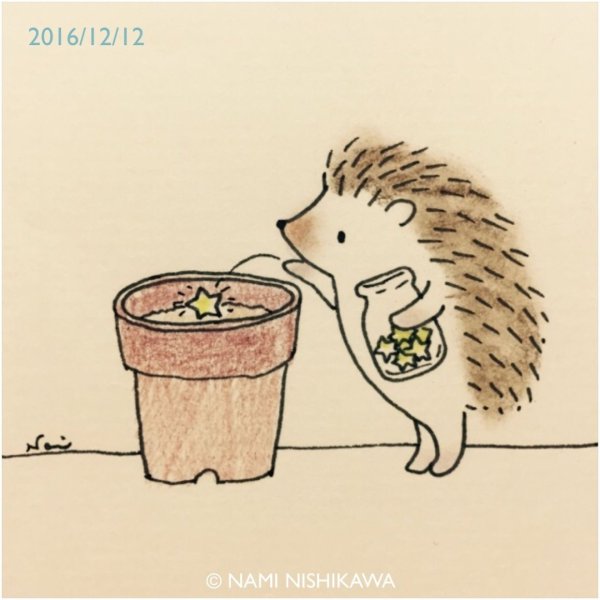 Милые ежики арт