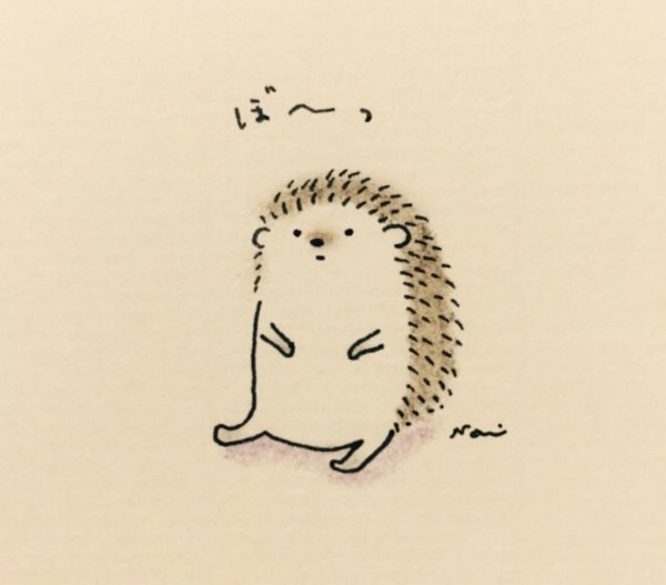 Рисунки милые ежики и легкие