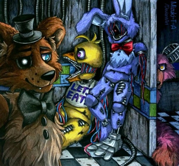 FNAF 2 арт Фредди