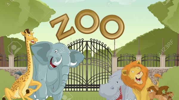 Зоопарк мультяшный
