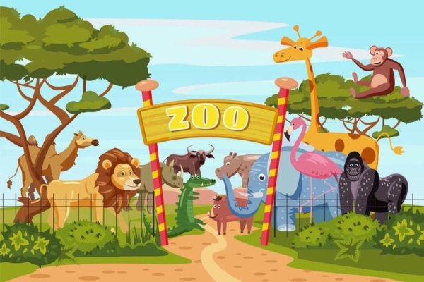 Зоопарк мультяшный