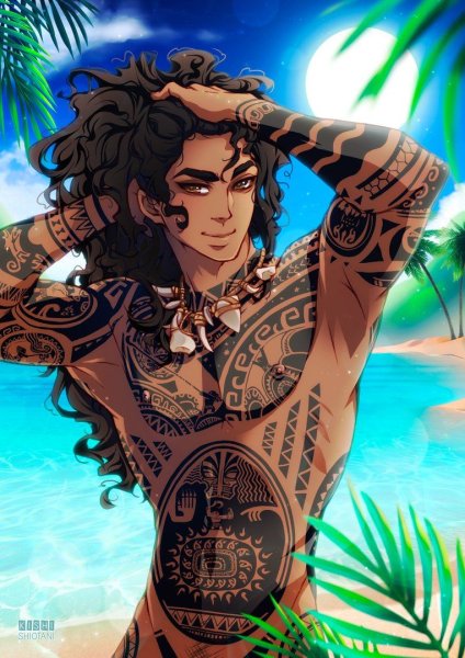 Муана и Мауи любовь