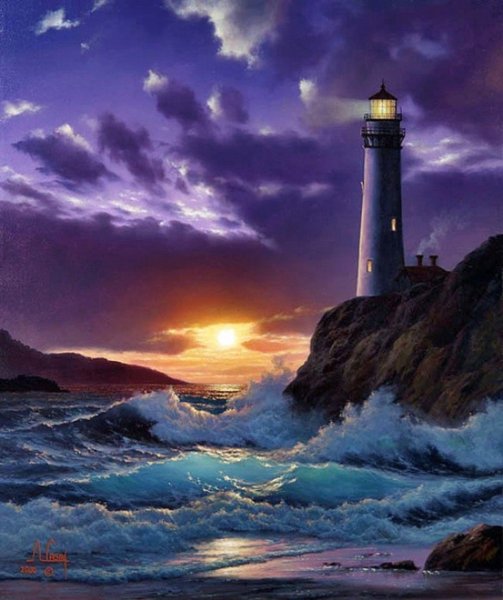 Море живопись Anthony Casay