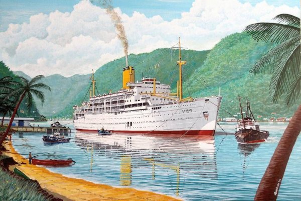 Пассажирское судно картины