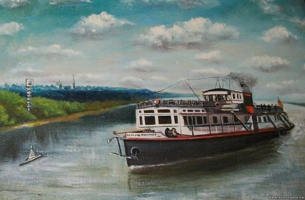 Пассажирский колесный пароход