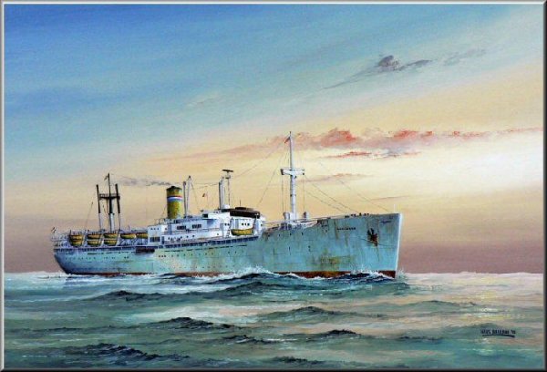 Ханс Бриман картины корабли