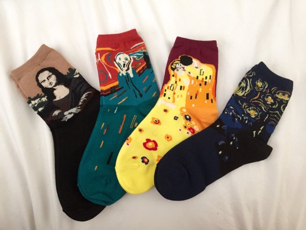 Носки с картинами художников