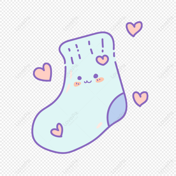 Нарисованные носки милые