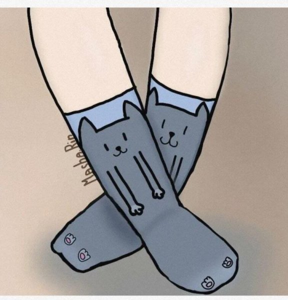 Носки арт рисунки