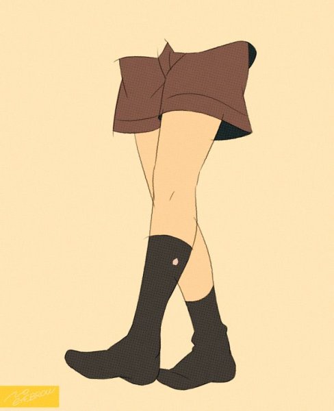 Нога в носке референс