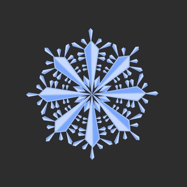 Снежинка арт